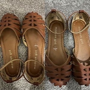 girls huarache shoes with an ankle strap